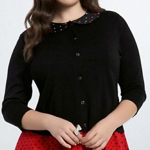 Torrid Retro Chic Sunglasses Print Collar Cardigan